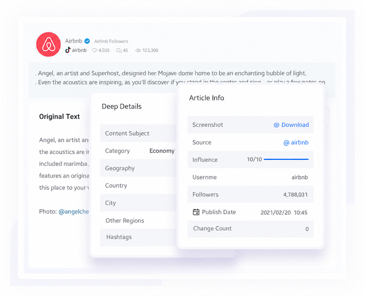 Monitored TikTok Video Details